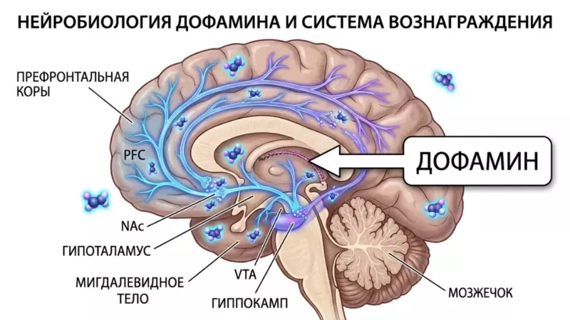 дофамин-и-мотивация-схема-мозга