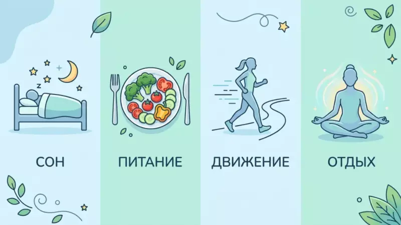 восстановление-энергии-сон-питание-отдых